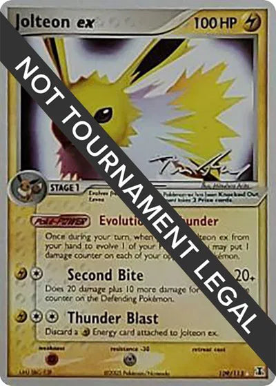 Jolteon ex 109/113 (Tom Roos 2007 Signature) - NM
