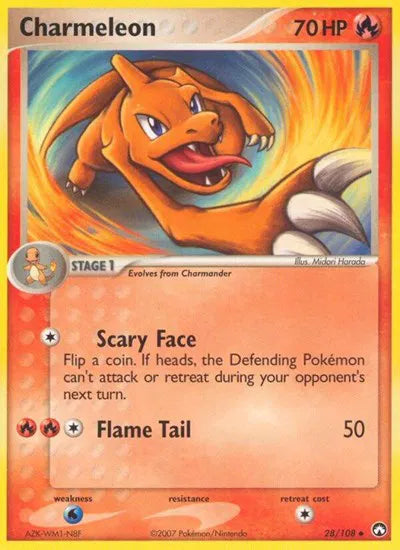 Charmeleon 28/108 NM Rocket Returns WOTC Pokemon card — KeepitSealdz