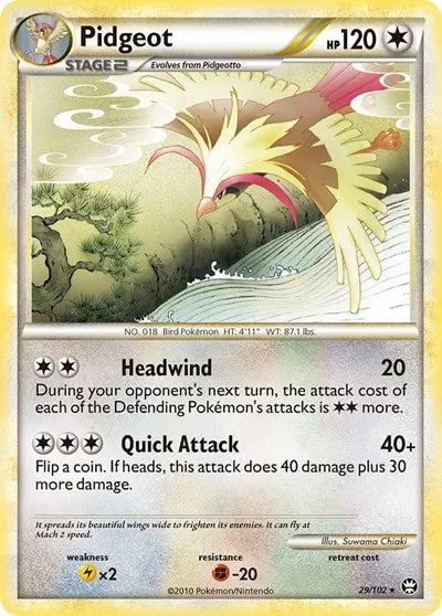 Pidgeot 29/102 NM EX era Pokemon card — KeepitSealdz