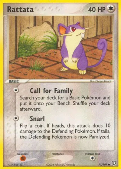 Rattata 72/108 NM Rocket Returns WOTC Pokemon card — KeepitSealdz
