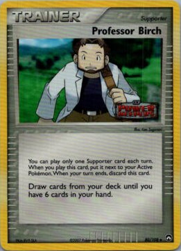 Professor Birch 80/108 Reverse Holofoil LP EX era Pokemon card — KeepitSealdz