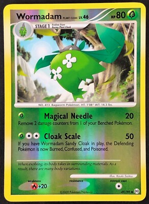 Wormadam 49/99 Reverse Holofoil LP Diamond Pearl era Pokemon card — KeepitSealdz
