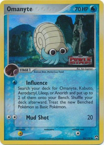 Omanyte 56/108 (Reverse Holofoil) - NM