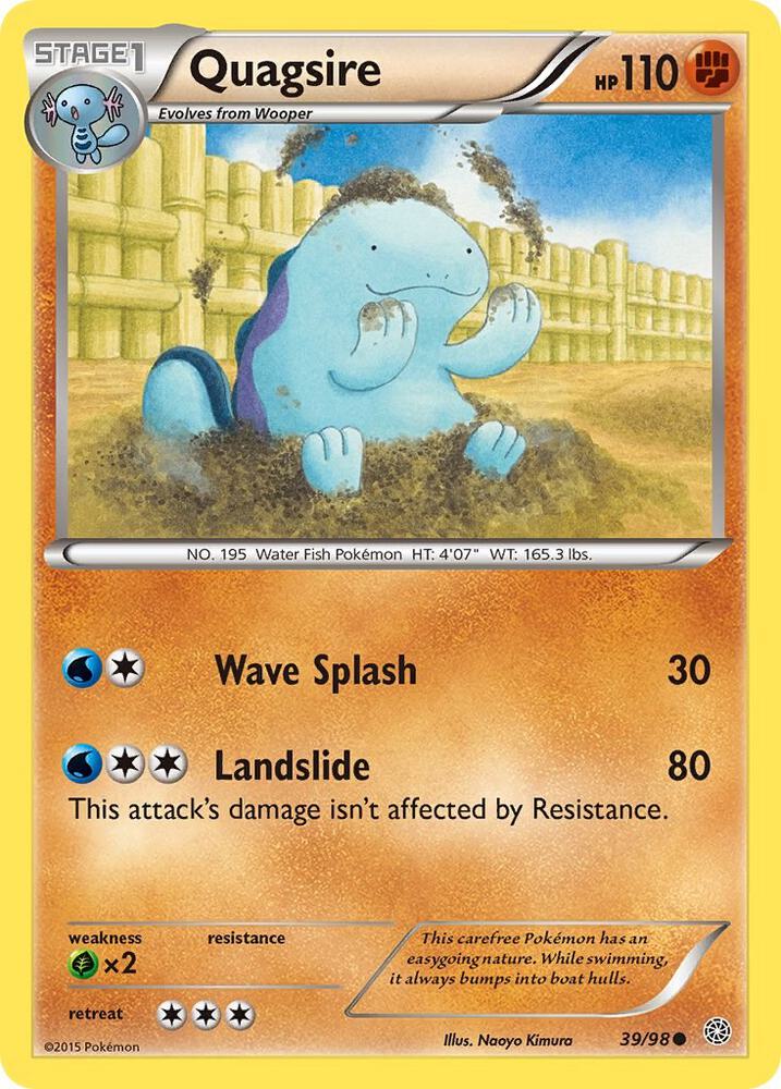 Quagsire 39/98 (Reverse Holofoil) - NM
