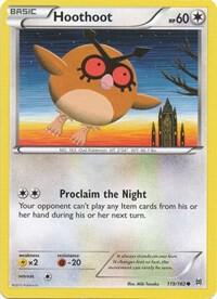 Hoothoot 119/162 (Reverse Holofoil) - NM