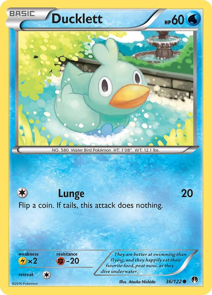 Ducklett 36/122 (Reverse Holofoil) - NM