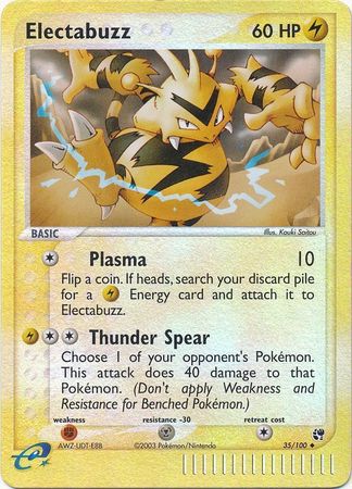 Electabuzz 35/100 (Reverse Holofoil) - NM