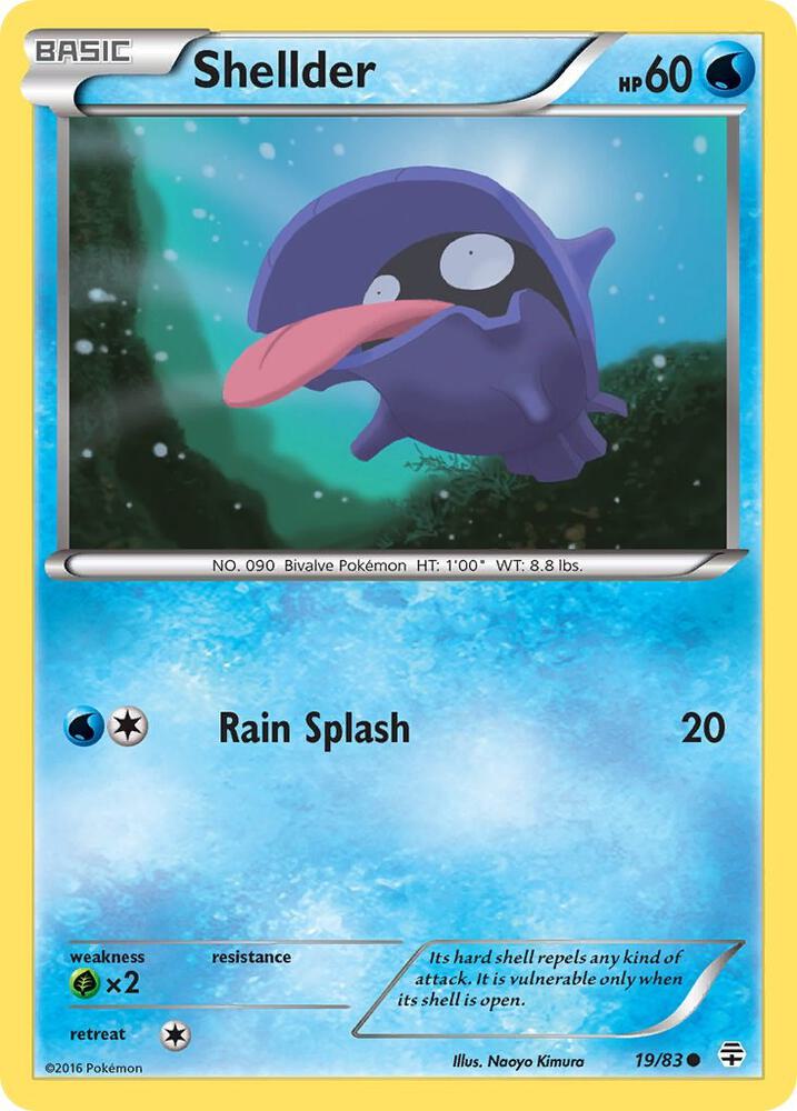 Shellder 19/83 (Reverse Holofoil)- NM