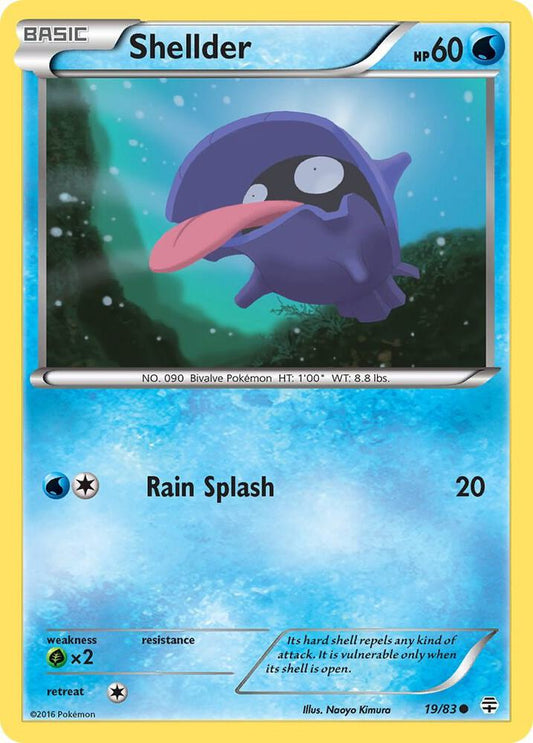 Shellder 19/83 (Reverse Holofoil)- NM