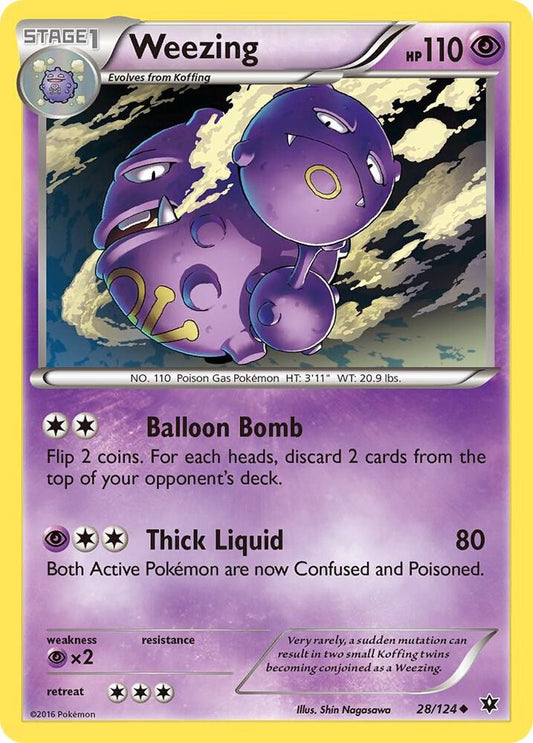 Weezing 28/124 (Reverse Holofoil) - NM