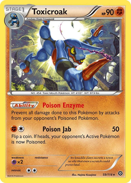 Toxicroak 59/114 (Reverse Holofoil) - NM