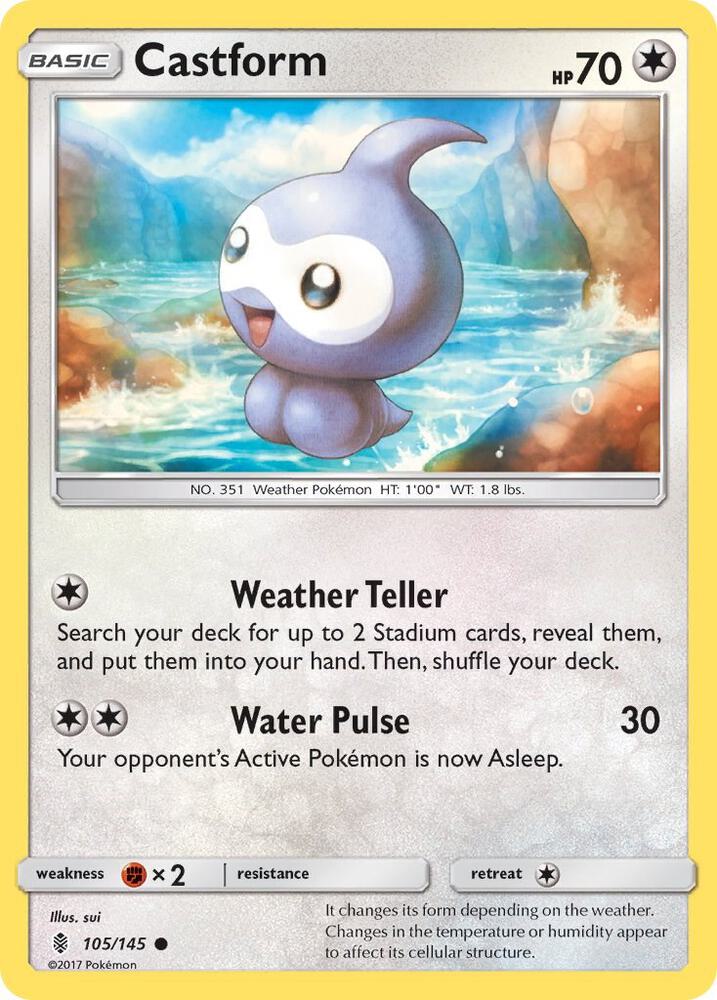 Castform 105/145 (Reverse Holofoil)- NM