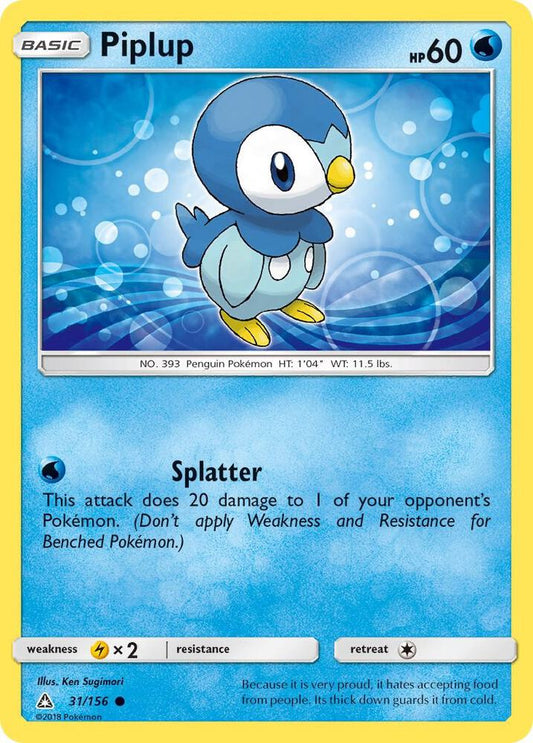 Piplup 31/156 (Reverse Holo) - LP