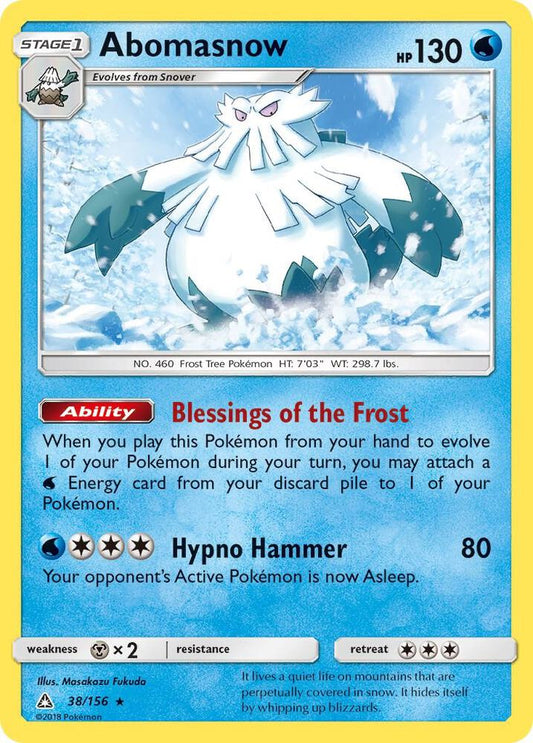 Abomasnow 38/156 (Reverse Holofoil)- NM
