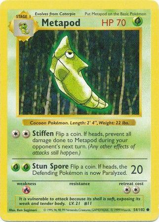 Shadowless Metapod 54/102