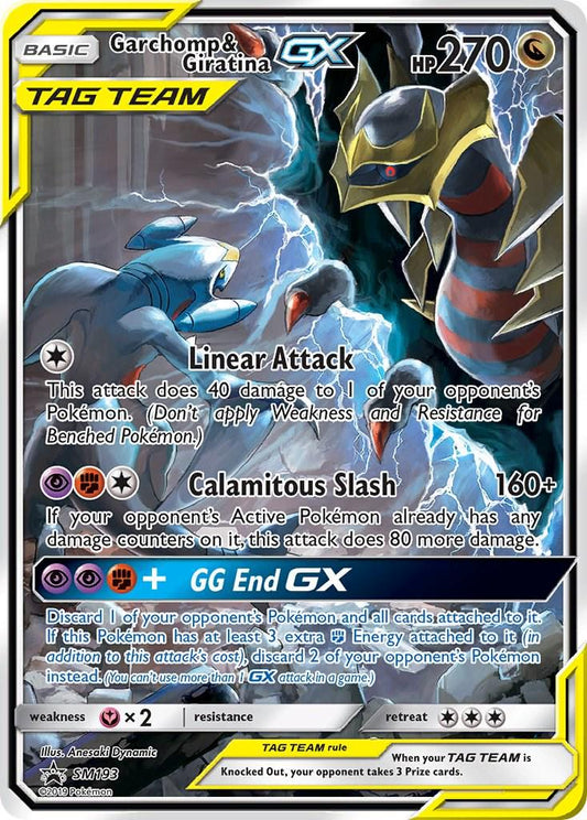 Garchomp Giratina Tag Team GX SM193 LP Sun Moon promo Pokemon card — KeepitSealdz