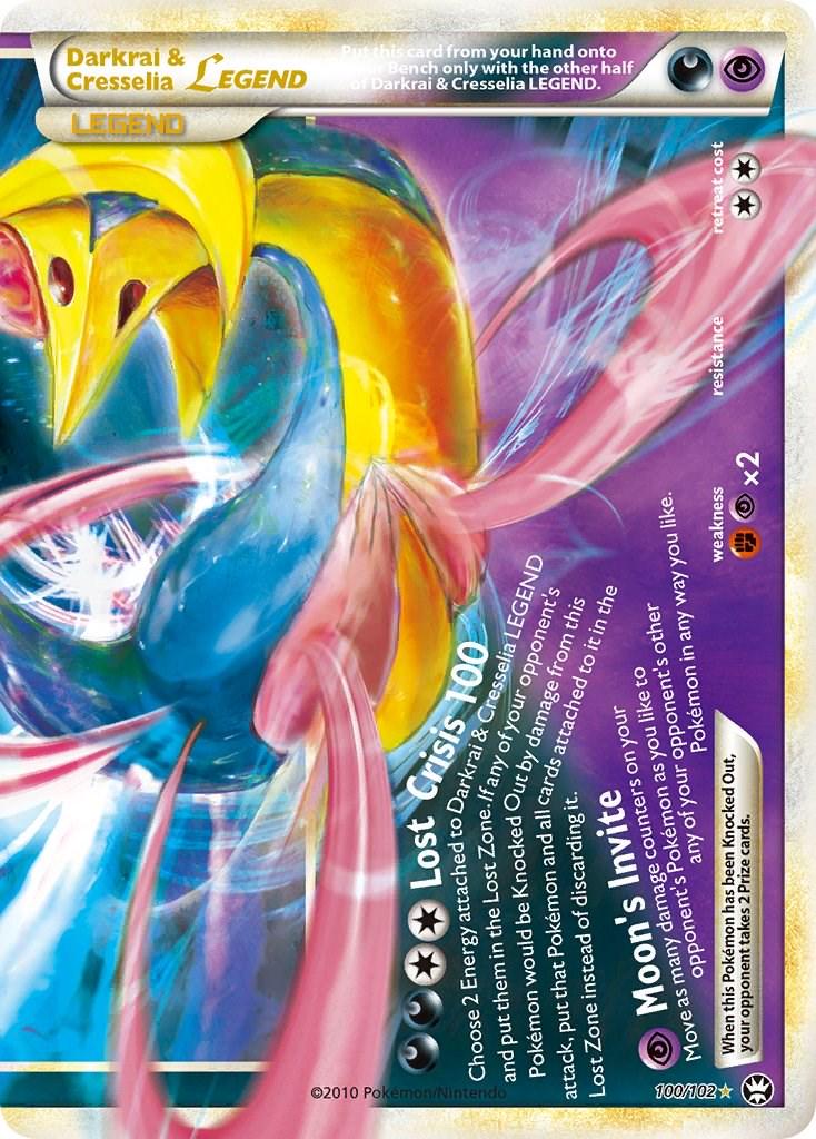 Darkrai & Cresselia LEGEND 100/102 - NM
