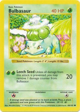 Shadowless Bulbasaur 44/102