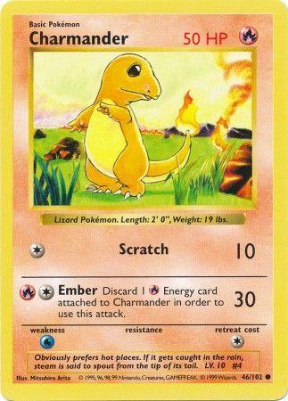 Shadowless Charmander 46/102