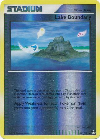 Lake Boundary 112/123 Reverse Holofoil LP Diamond Pearl era Pokemon card — KeepitSealdz
