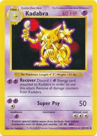 Shadowless Kadabra 32/102