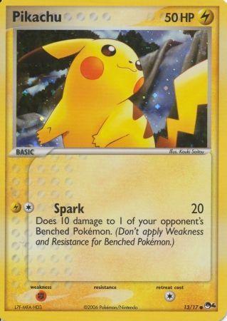 Pikachu (Holofoil) 13/17 - MP Creased