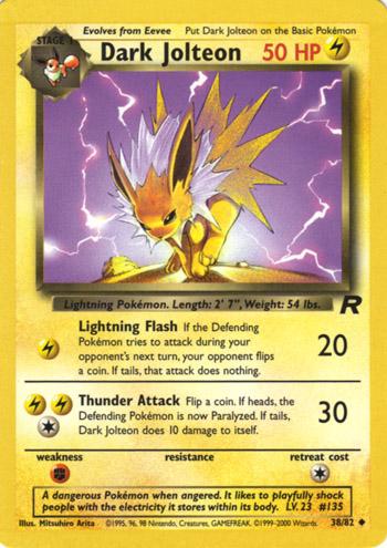 Dark Jolteon 38/82 - NM