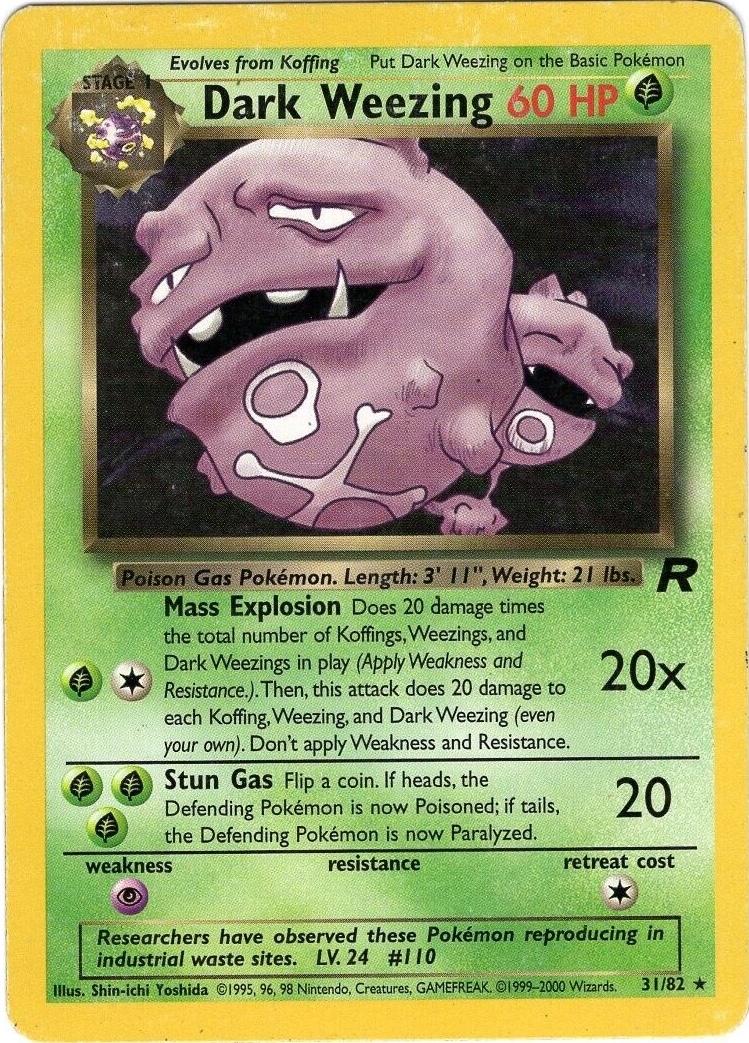 Dark Weezing 31/82 - HP
