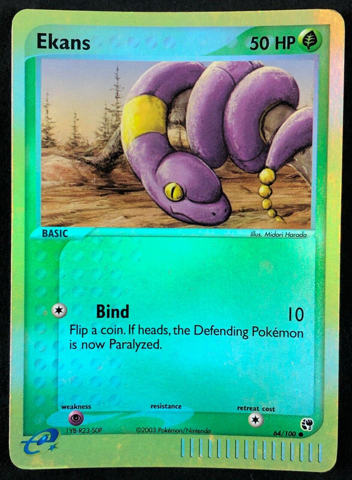 Ekans 64/100 (Holofoil) - NM