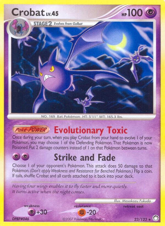 Crobat 3/123 LP EX era Pokemon card — KeepitSealdz