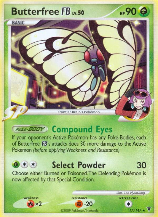 Butterfree FB 17/147 LP Platinum era Pokemon card — KeepitSealdz