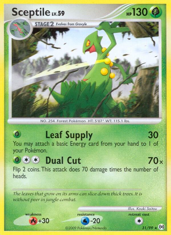 Sceptile 31/99 NM Diamond Pearl era Pokemon card — KeepitSealdz