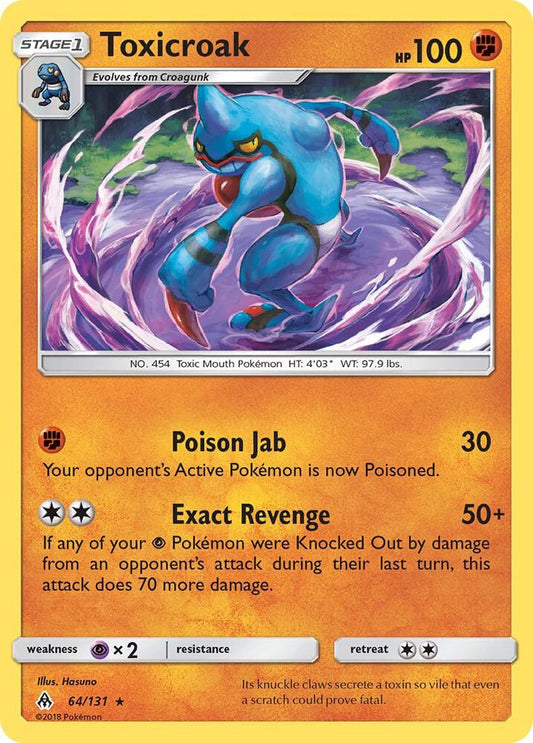Toxicroak 64/131 (Reverse Holofoil)- NM