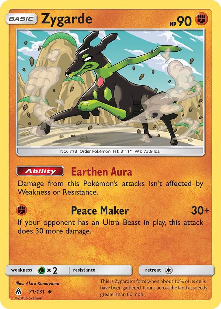 Zygarde 71/131 (Reverse Holofoil)- NM