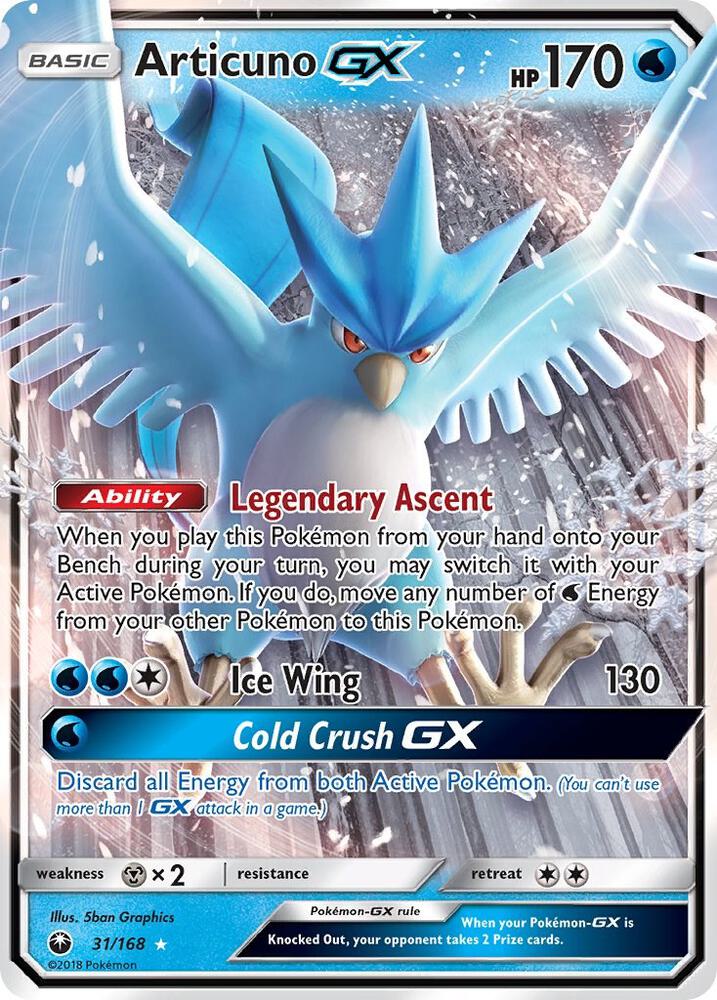 Articuno GX 31/168 - NM
