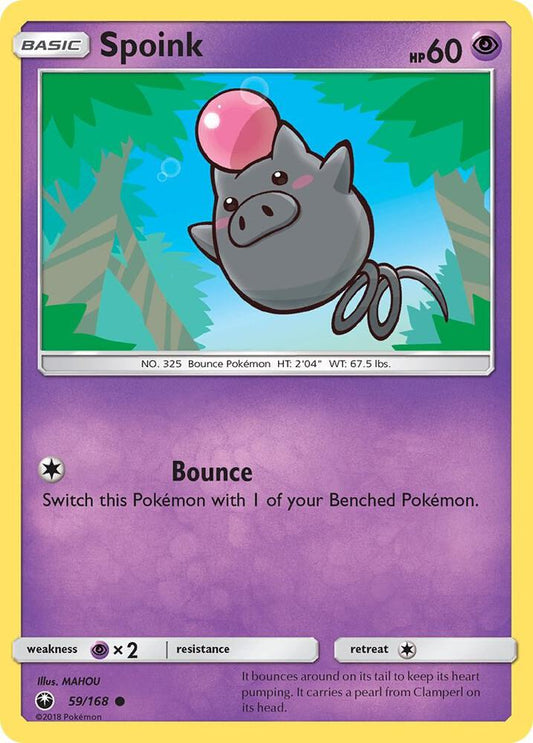 Spoink 59/168 (Reverse Holo) - NM