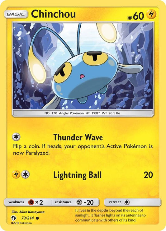 Chinchou 73/214 (Reverse Holofoil)- NM