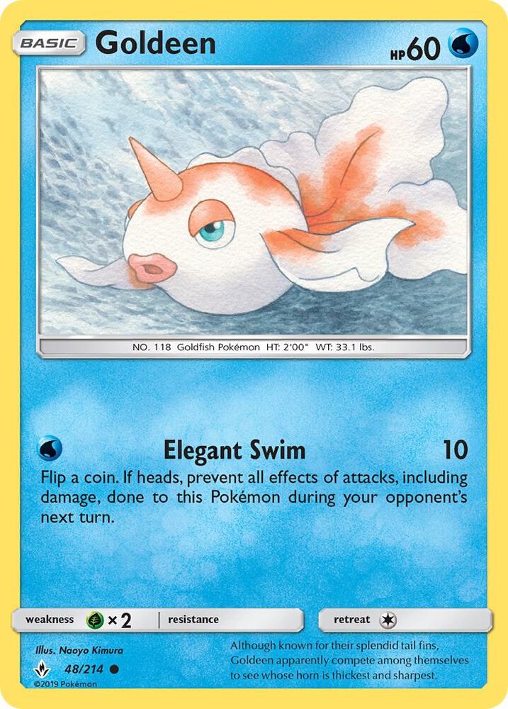 Goldeen 48/214 (Reverse Holofoil)- NM