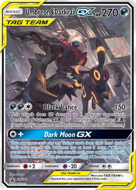 Umbreon & Darkrai GX Tag Team GX SM241 - NM