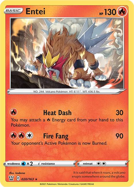 Entei 020/163 (Holo) - NM