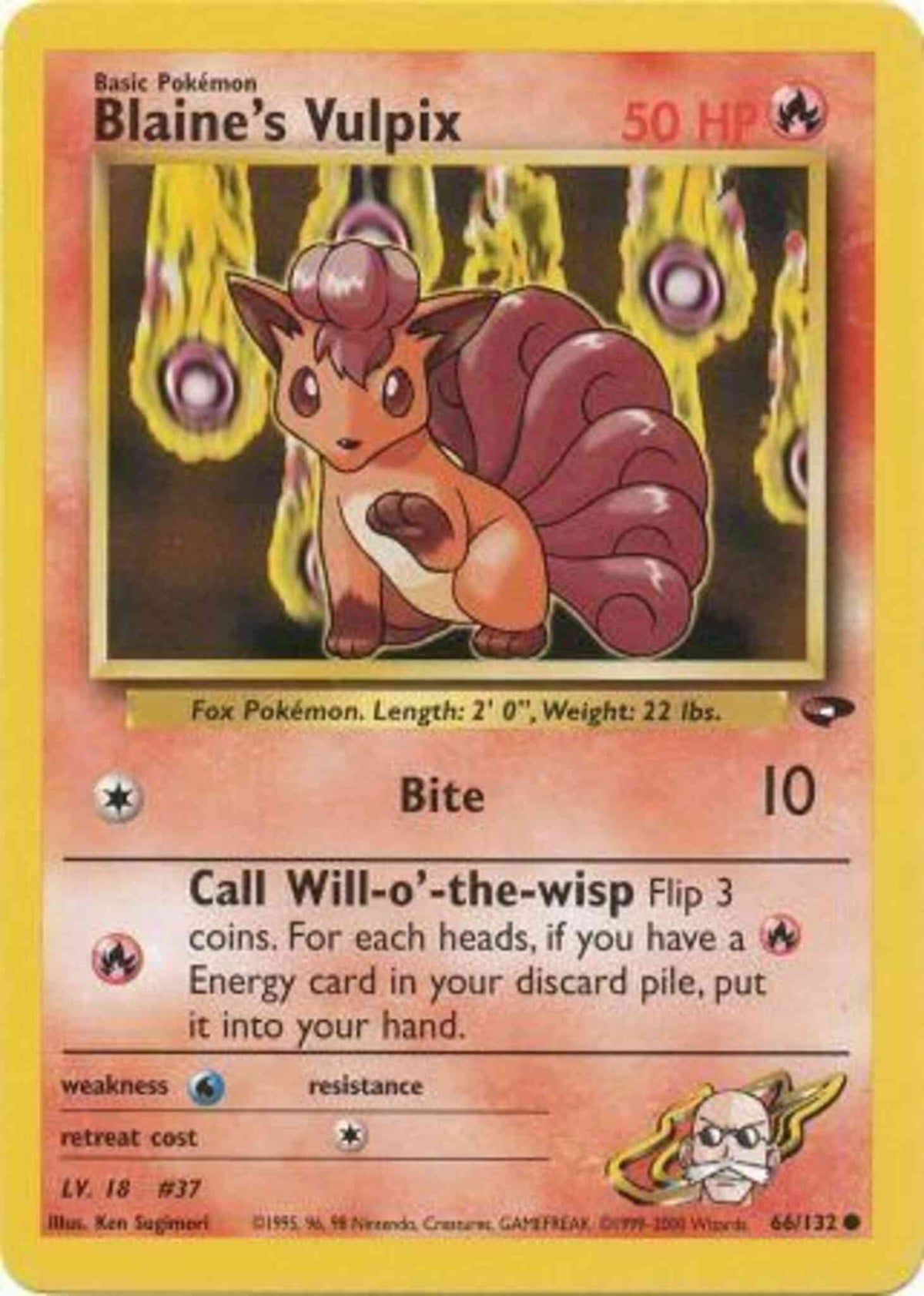 Blaine's Vulpix 66/132 - LP