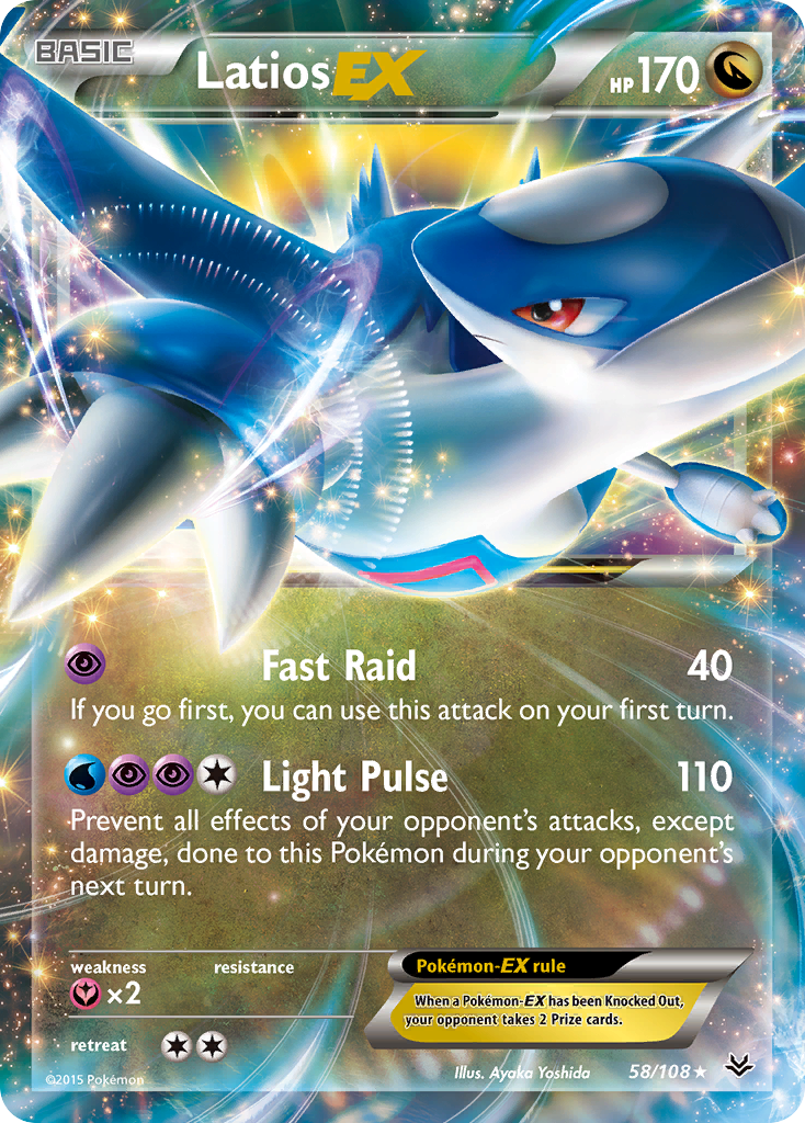 Latios EX 58/108 - LP+