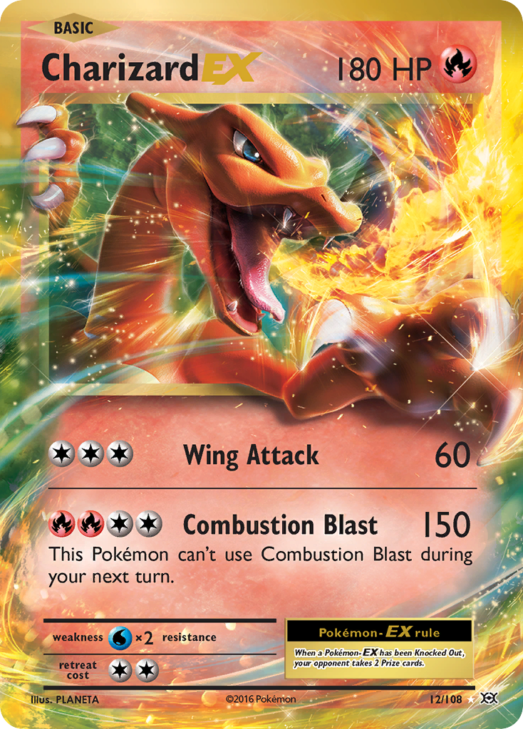 Charizard EX 12/108 - NM