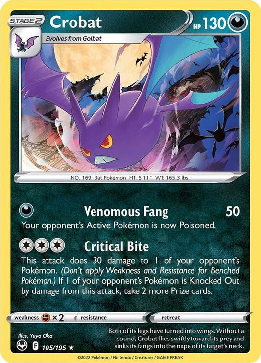 Crobat 105/195 (Holo) - NM