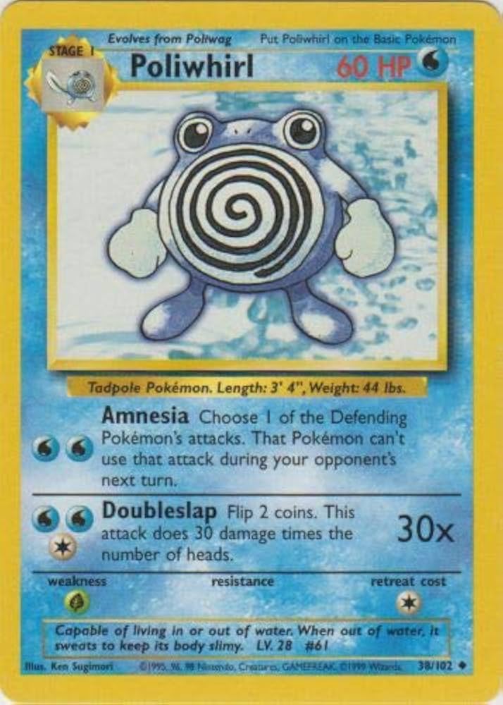 Poliwhirl 38/102 - NM