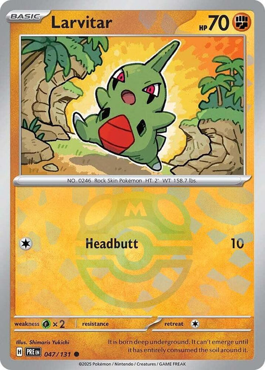 Larvitar (Master Ball Pattern) 047/131 - NM