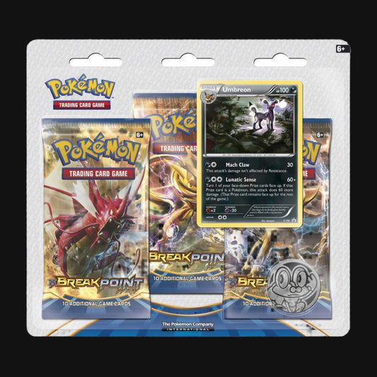 XY Breakpoint 3-Pack Blister (Umbreon Promo)