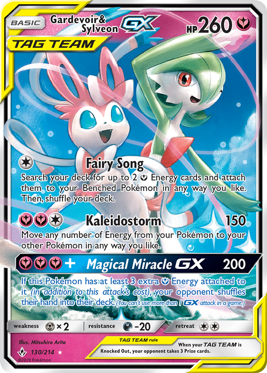 Gardevoir & Sylveon GX 130/214 - NM