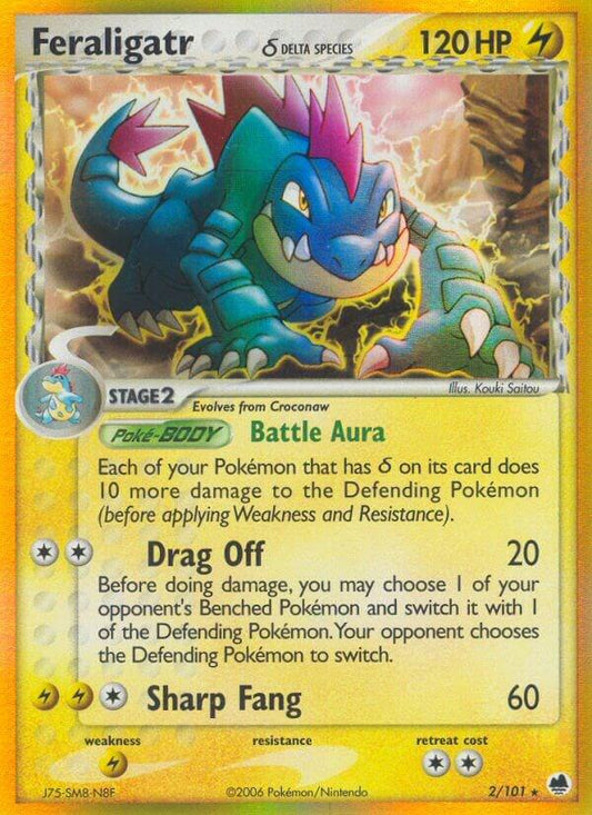 Feraligatr Delta Species (Holofoil) 2/101 - MP