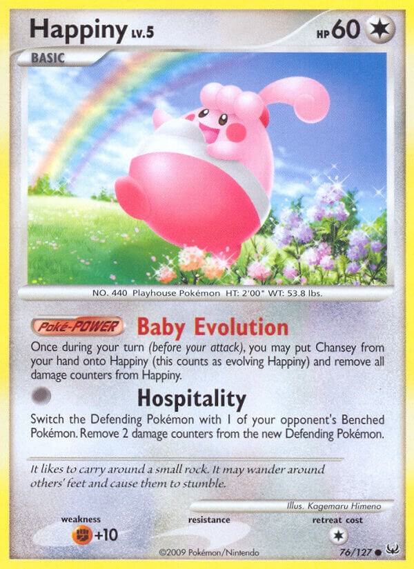 Happiny 76/127 NM Platinum era Pokemon card — KeepitSealdz